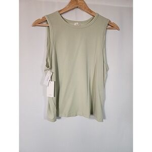 Wilfred Beach Tank Top Pastel Sage Ribbed Sleeveless Casual Womens XS Minimalist